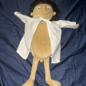 Charming Tan Plush Toy with White Shirt